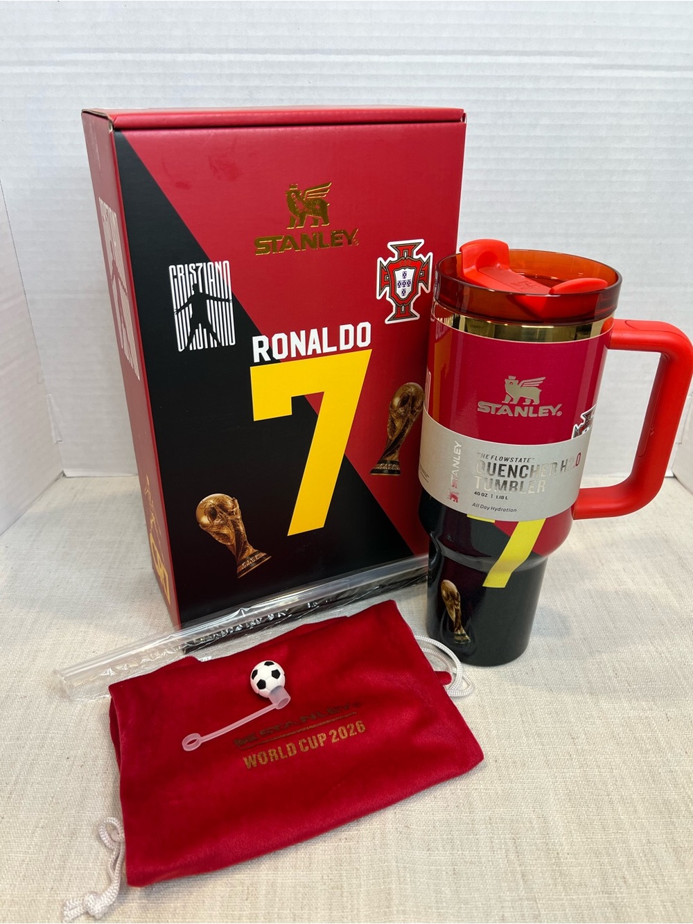 Stanley Ronaldo 7 Red & Black Tumbler 40 oz